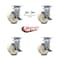 Service Caster 6 Inch Nylon Caster Set with Roller Bearing 4 Brake 2 Swivel Lock SCC-30CS620-NYR-TLB-BSL-2-TLB-2 - alternate 6
